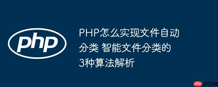 PHP怎么实现文件自动分类 智能文件分类的3种算法解析
