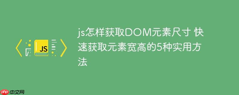 js怎样获取DOM元素尺寸 快速获取元素宽高的5种实用方法