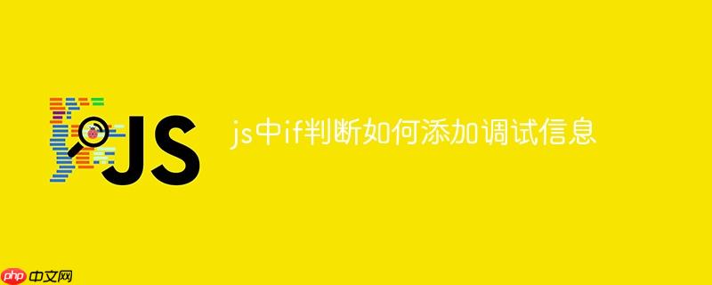 js中if判断如何添加调试信息