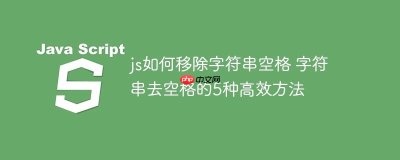 js如何移除字符串空格 字符串去空格的5种高效方法