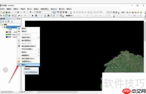 Arcgis中将影像图背景设为透明或白色的方法