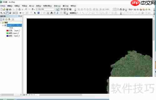 Arcgis中将影像图背景设为透明或白色的方法