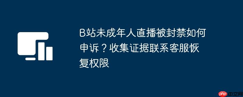 B站未成年人直播被封禁如何申诉？收集证据联系客服恢复权限 - 创想鸟