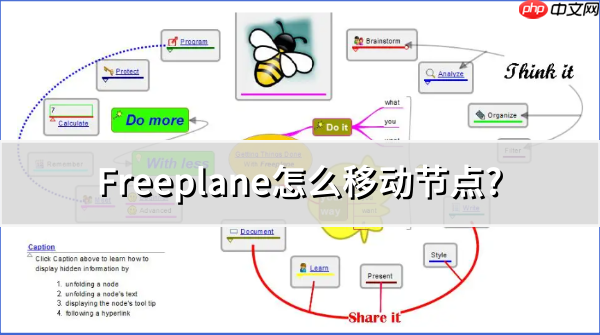 Freeplane怎么移动节点?Freeplane移动节点的操作步骤