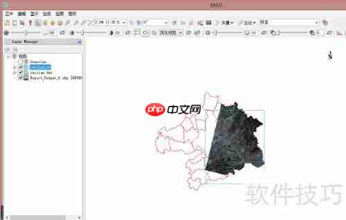 多个遥感影像图裁剪镶嵌为一个影像图的方法
