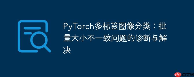 PyTorch多标签图像分类：批量大小不一致问题的诊断与解决