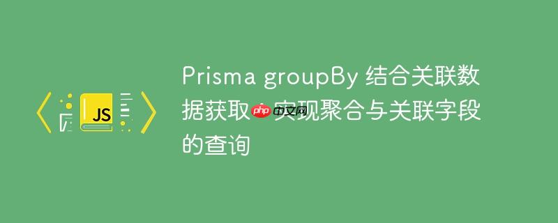 Prisma groupBy 结合关联数据获取：实现聚合与关联字段的查询