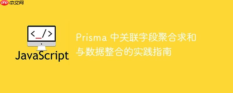 Prisma 中关联字段聚合求和与数据整合的实践指南