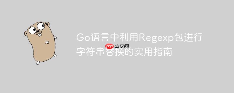Go语言中利用Regexp包进行字符串替换的实用指南