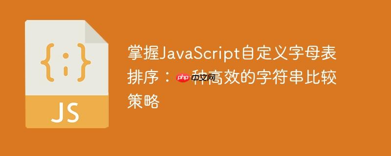 掌握JavaScript自定义字母表排序：一种高效的字符串比较策略