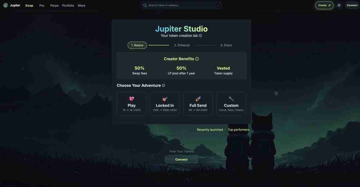 Jupiter Studio打新平台上线，创建代币功能介绍