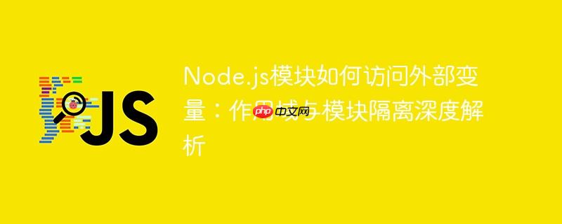 Node.js模块如何访问外部变量：作用域与模块隔离深度解析