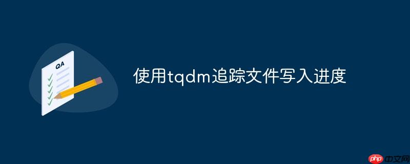 使用tqdm追踪文件写入进度