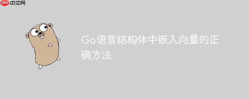 Go语言结构体中嵌入向量的正确方法