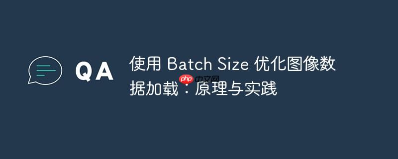 使用 batch size 优化图像数据加载：原理与实践