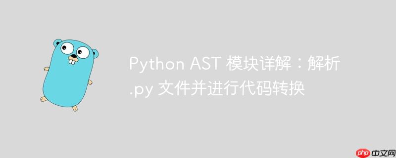 Python AST 模块详解：解析 .py 文件并进行代码转换