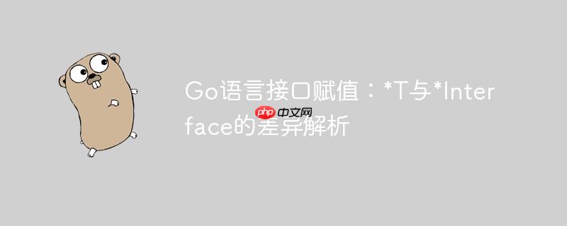 Go语言接口赋值：*T与*Interface的差异解析