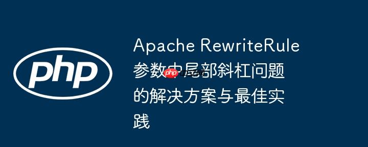 apache rewriterule参数中尾部斜杠问题的解决方案与最佳实践
