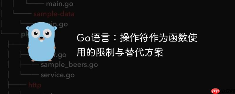 Go语言：操作符作为函数使用的限制与替代方案
