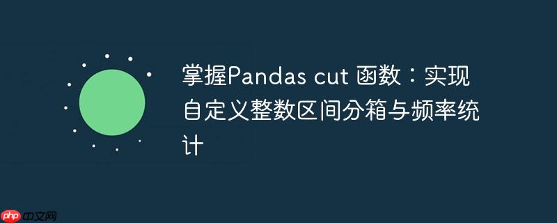 掌握pandas cut 函数：实现自定义整数区间分箱与频率统计