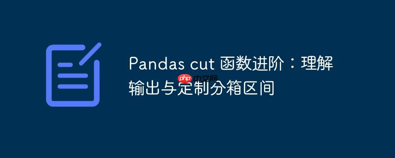 Pandas cut 函数进阶：理解输出与定制分箱区间