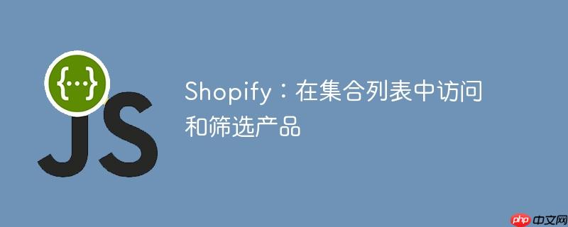 Shopify：在集合列表中访问和筛选产品