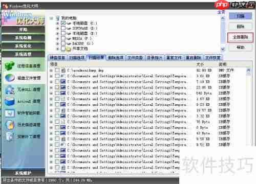 优化大师：高效清理磁盘文件，释放存储空间
