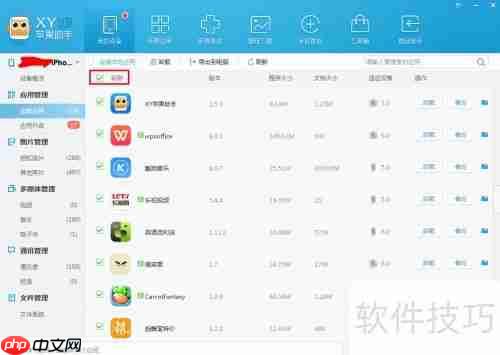 XY苹果助手备份：如何备份应用数据