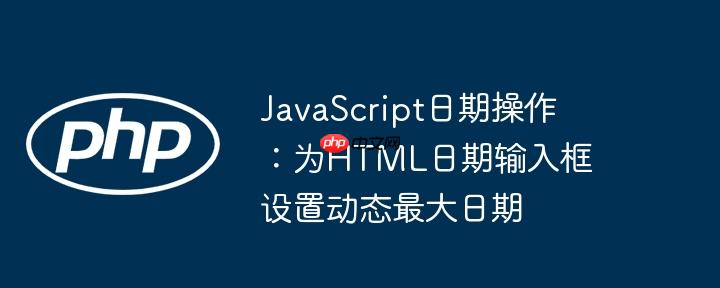 JavaScript日期操作：为HTML日期输入框设置动态最大日期