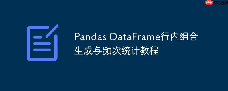 Pandas DataFrame行内组合生成与频次统计教程