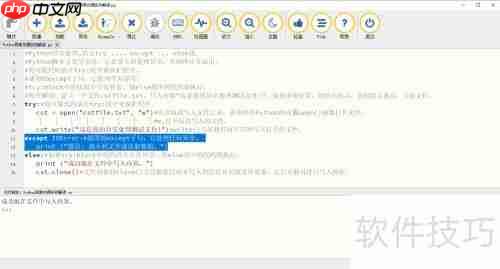 Python异常处理：实例解读与应用技巧