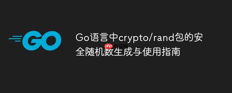 Go语言中crypto/rand包的安全随机数生成与使用指南