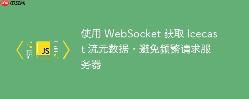 使用 WebSocket 获取 Icecast 流元数据，避免频繁请求服务器