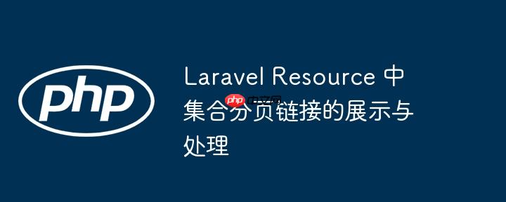 laravel resource 中集合分页链接的展示与处理