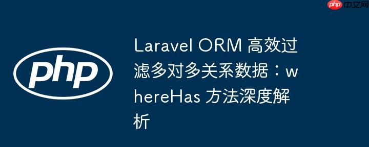 Laravel ORM 高效过滤多对多关系数据：whereHas 方法深度解析
