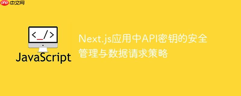 Next.js应用中API密钥的安全管理与数据请求策略