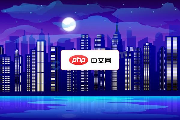 扁平化夜色都市建筑景观矢量