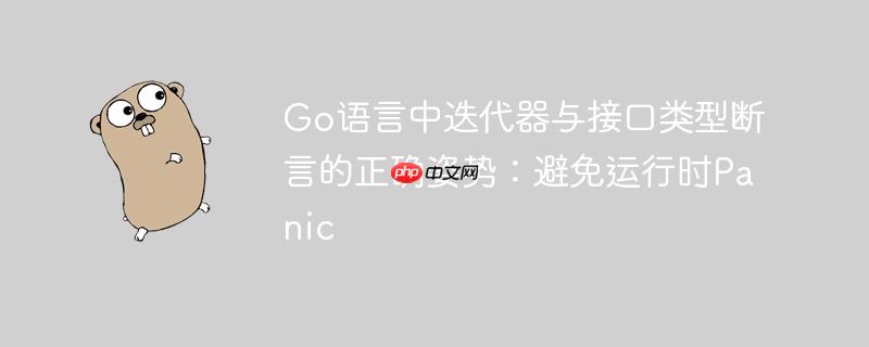 Go语言中迭代器与接口类型断言的正确姿势：避免运行时Panic