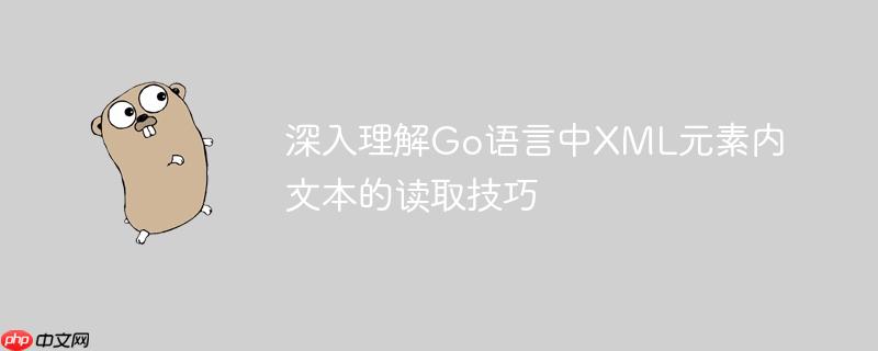 深入理解Go语言中XML元素内文本的读取技巧