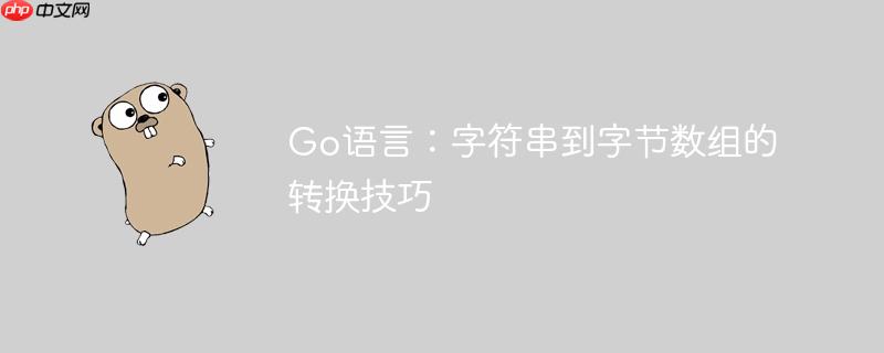 Go语言：字符串到字节数组的转换技巧