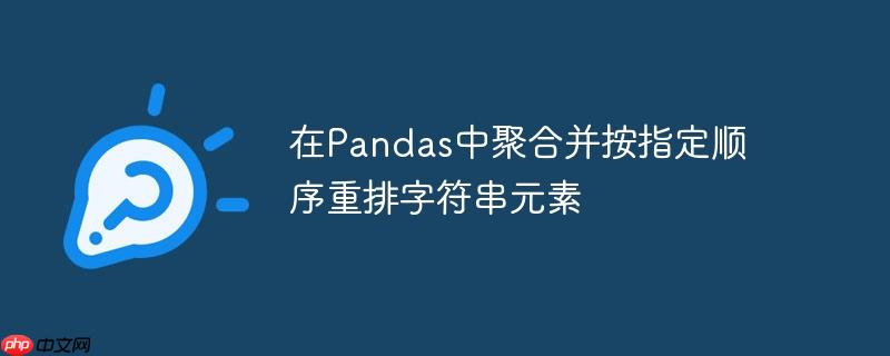 在pandas中聚合并按指定顺序重排字符串元素
