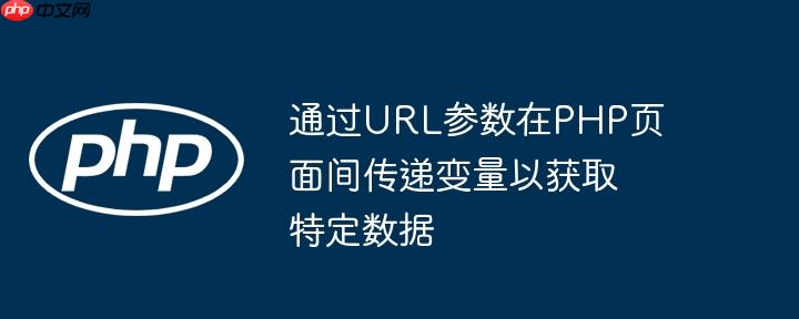 通过url参数在php页面间传递变量以获取特定数据