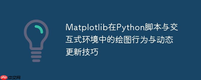 Matplotlib在Python脚本与交互式环境中的绘图行为与动态更新技巧