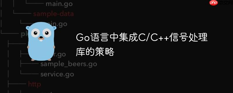 Go语言中集成C/C++信号处理库的策略