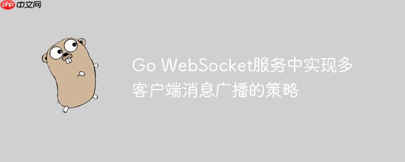 Go WebSocket服务中实现多客户端消息广播的策略