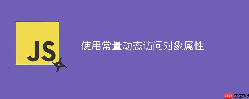 使用常量动态访问对象属性