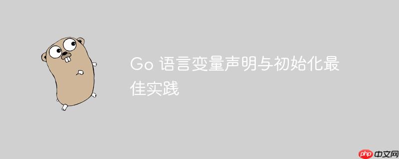 Go 语言变量声明与初始化最佳实践