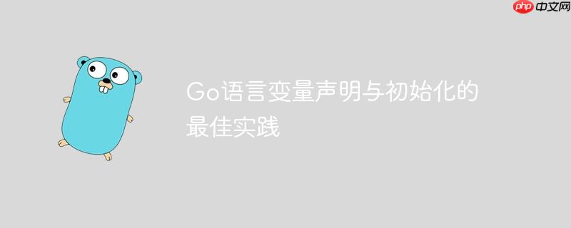 Go语言变量声明与初始化的最佳实践