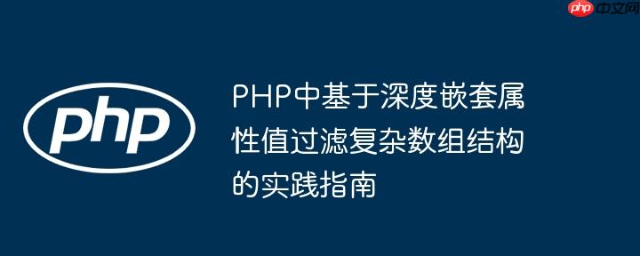 PHP中基于深度嵌套属性值过滤复杂数组结构的实践指南