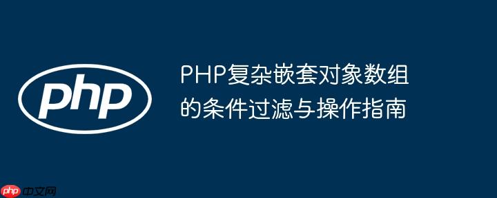 PHP复杂嵌套对象数组的条件过滤与操作指南